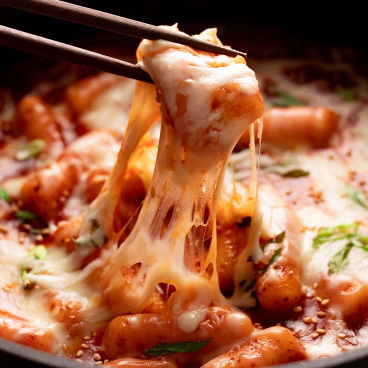 Cheese chicken rice cake