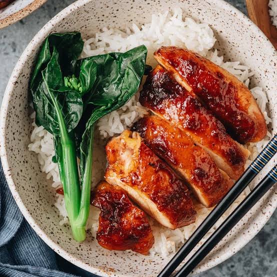 Char Siu Chicken Rice Combo Meal