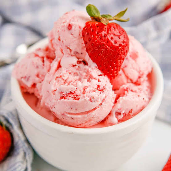 Strawberry ice cream
