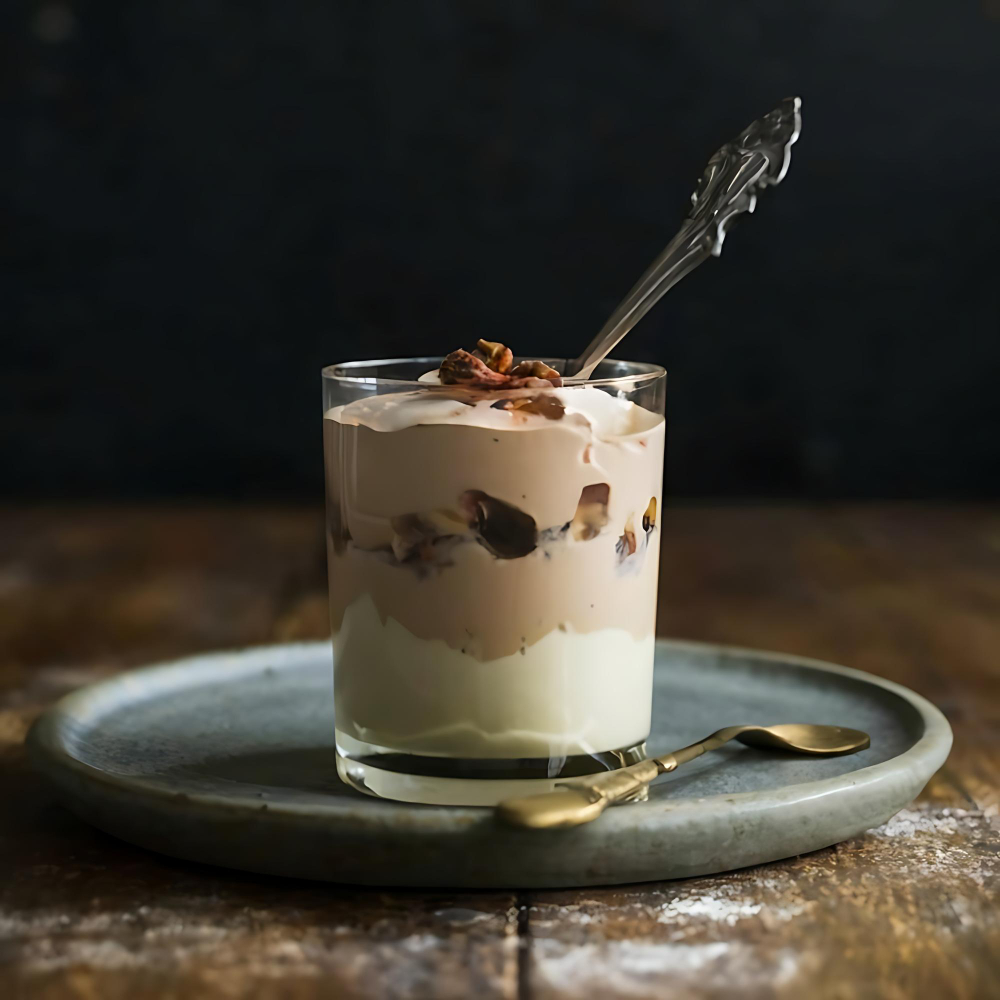 Ice tea cream mousse